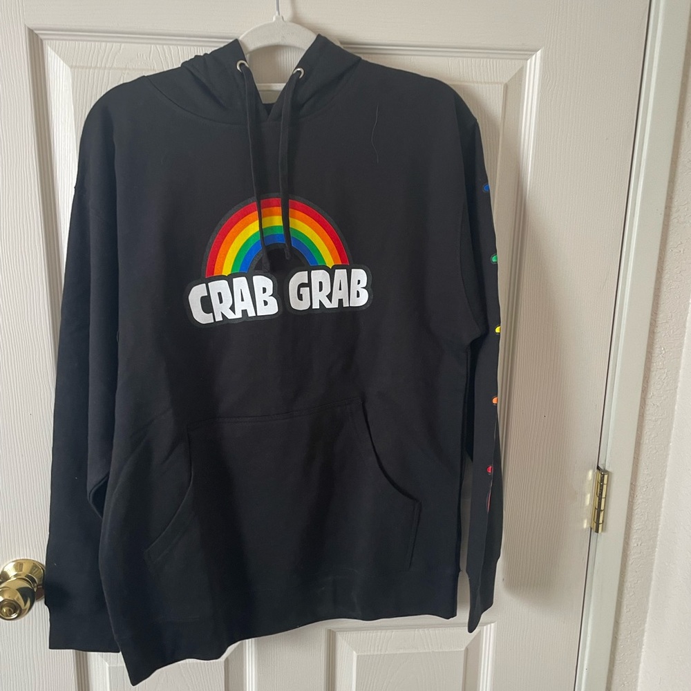 Crab grab snowboarding brand hoodie